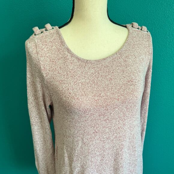 89th & Madison Light Pink Soft Long Sleeve Sweater Women's Small - Picture 8 of 9